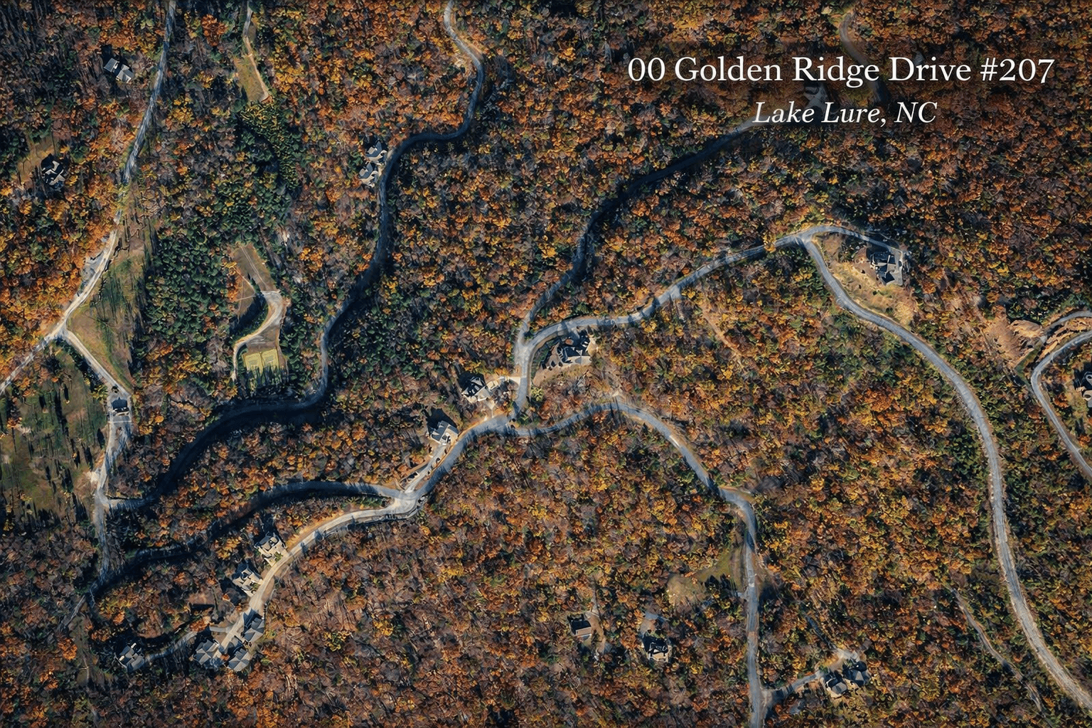 Golden Ridge Drive lot location within Vista at Bill's Mountain